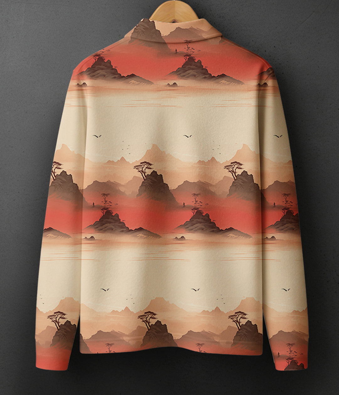 COTTON PRINTED Full Sleeve Polo Tee #27