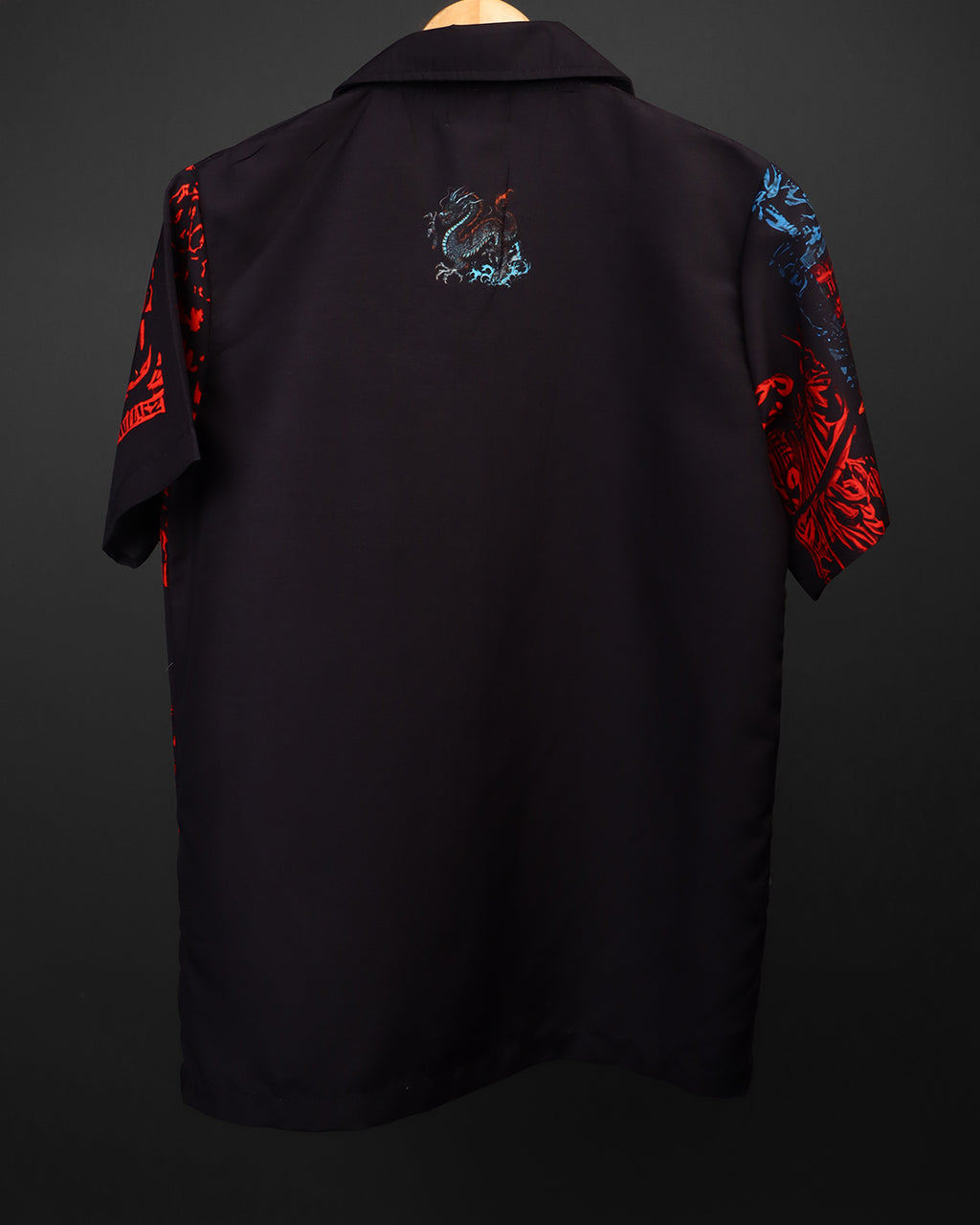 Dragonwave Black Cuban Collar Shirt #296