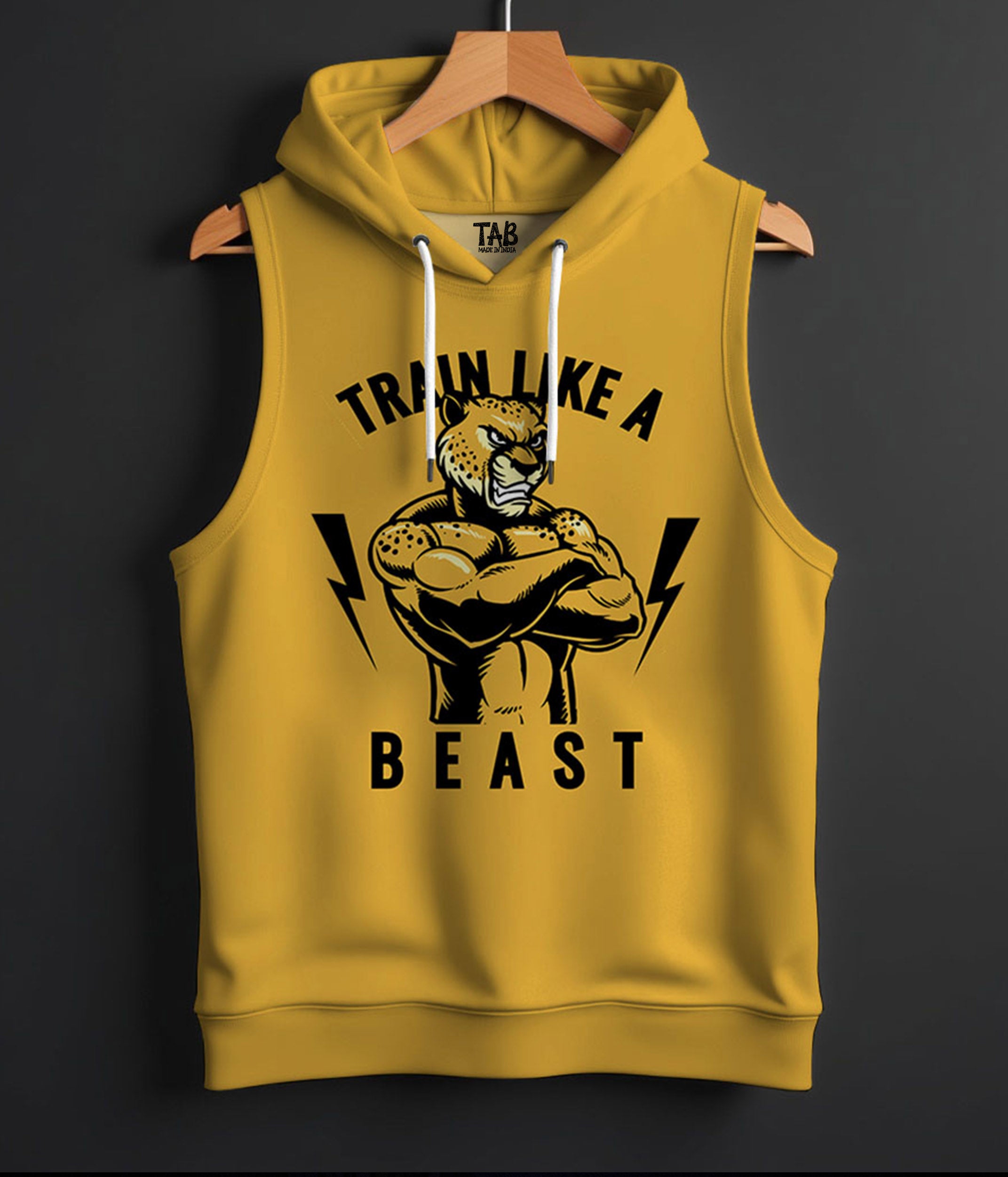 Train like a beast- PRINTED HOODIE SANDO#11