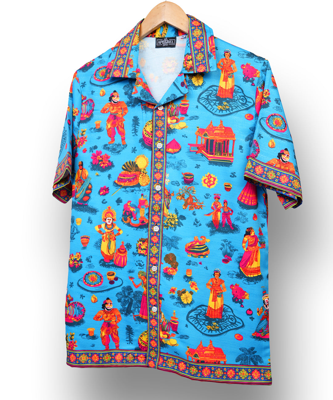 Temple Tapestry * Cuban Collar Shirt #307