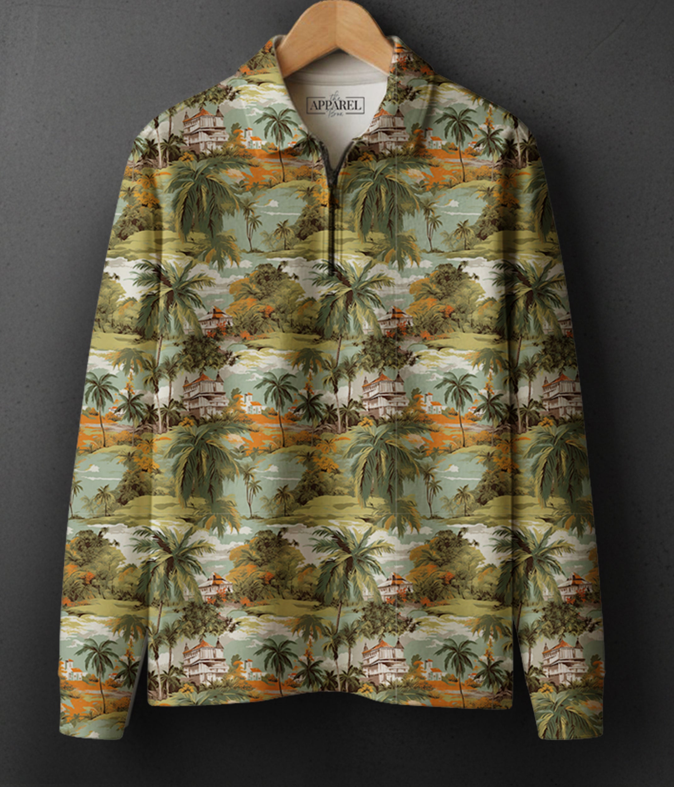 COTTON PRINTED Full Sleeve Polo Tee #26