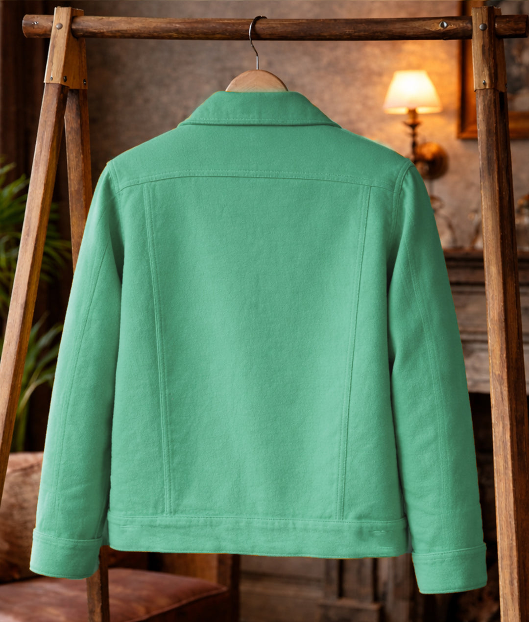 Trucker Seafoam Green Jacket #5