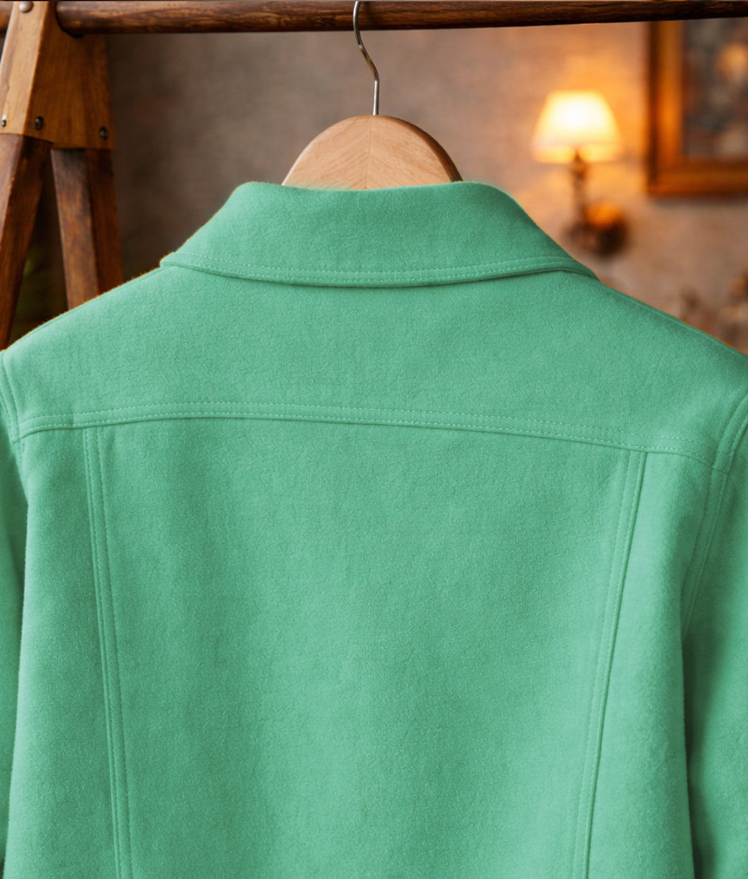 Trucker Seafoam Green Jacket #5