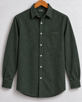 Deep green Textured Shirt #17