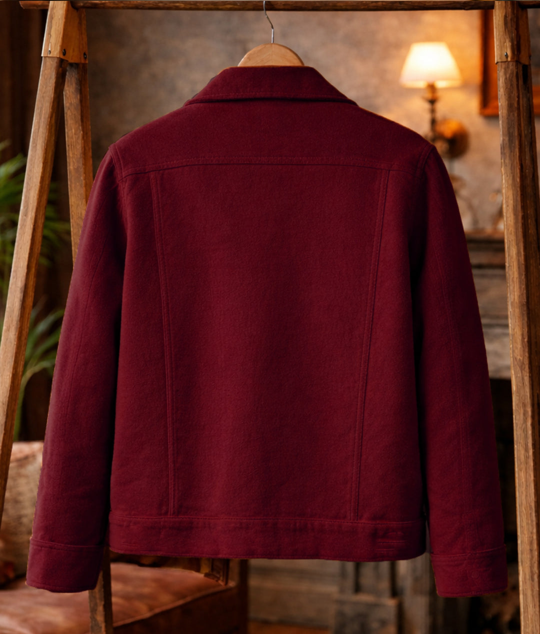 Trucker Wine Jacket #6