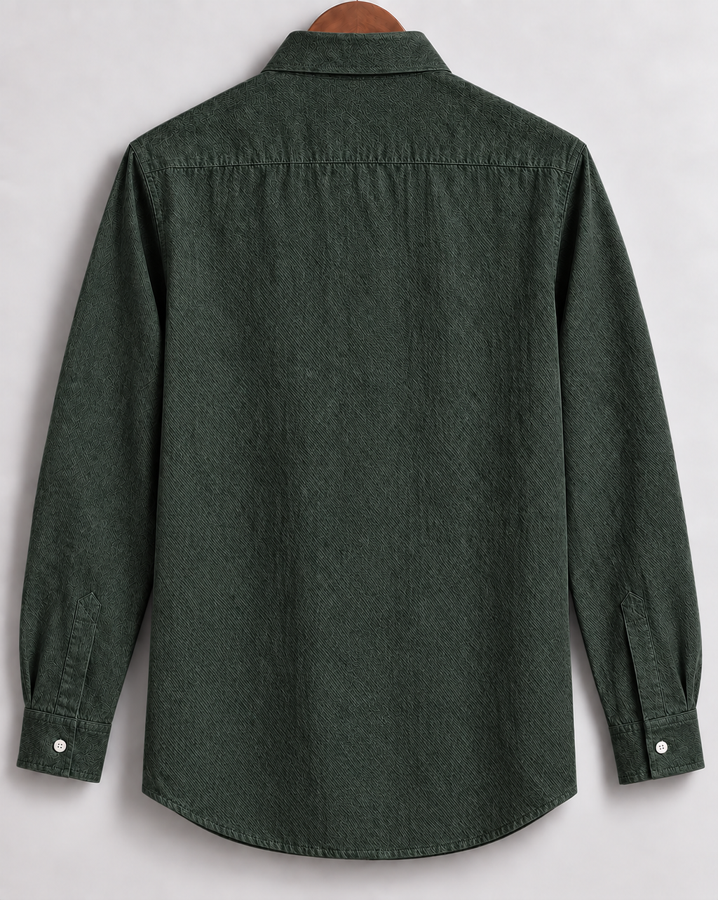 Deep green Textured Shirt #17