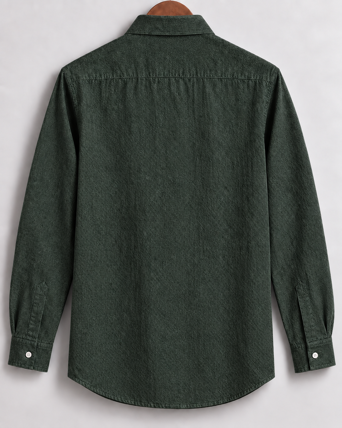 Deep green Textured Shirt #17