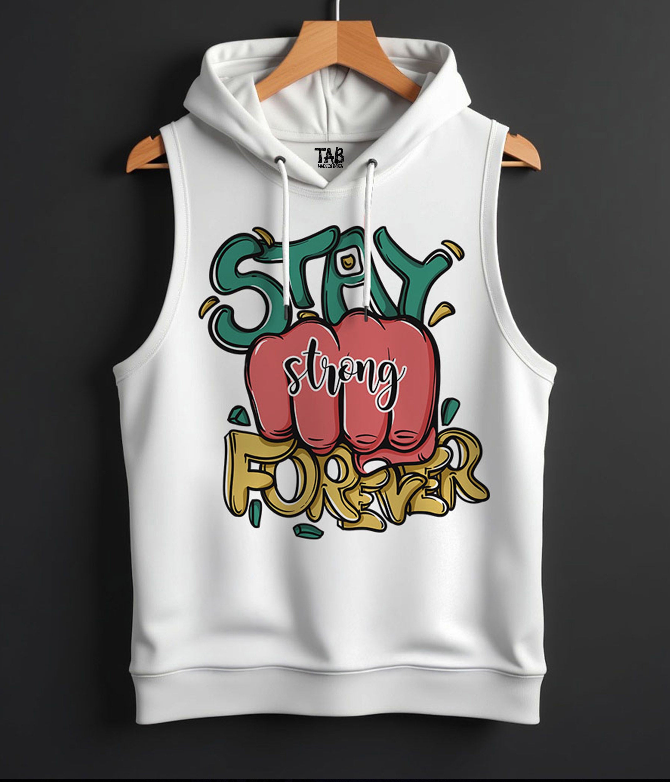 Stay strong - PRINTED HOODIE SANDO#16
