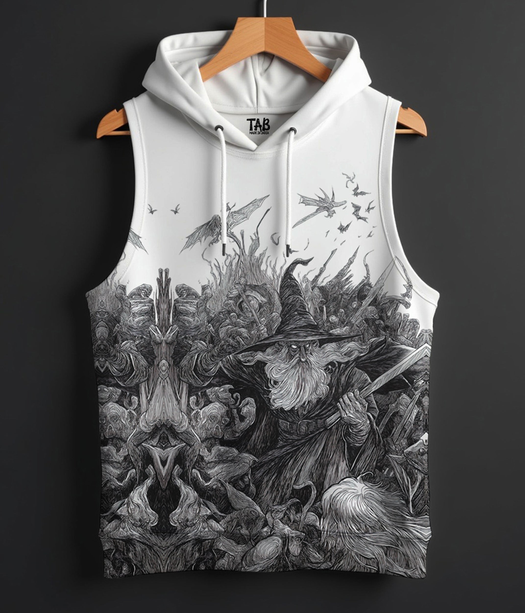 Dark Mage Drip - PRINTED HOODIE SANDO#18