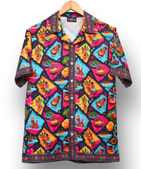 Ponnonam * Cuban Collar Shirt #305