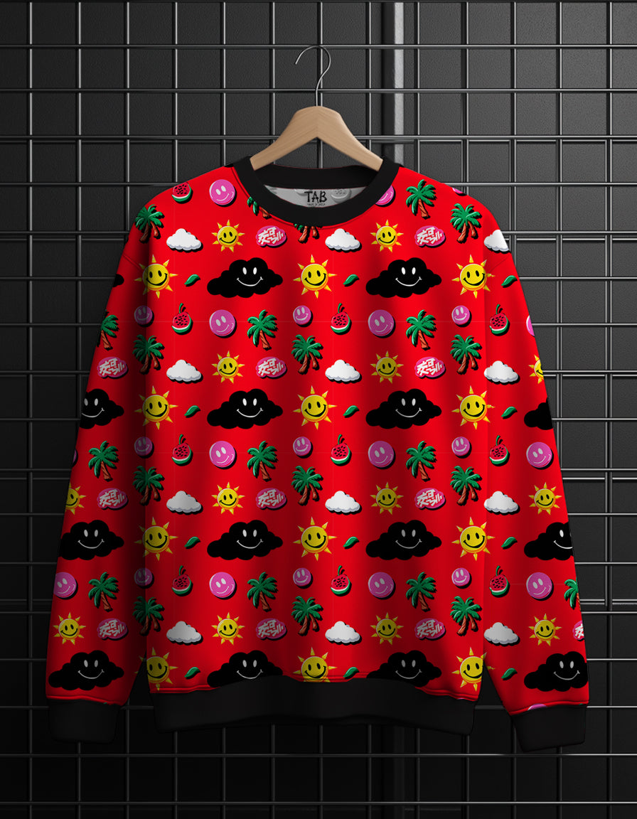 ALL OVER PRINTED * Sweatshirt #70