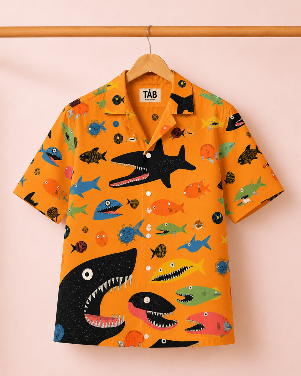 Shark Splash * Shirt & Short Co-Ord Set#12