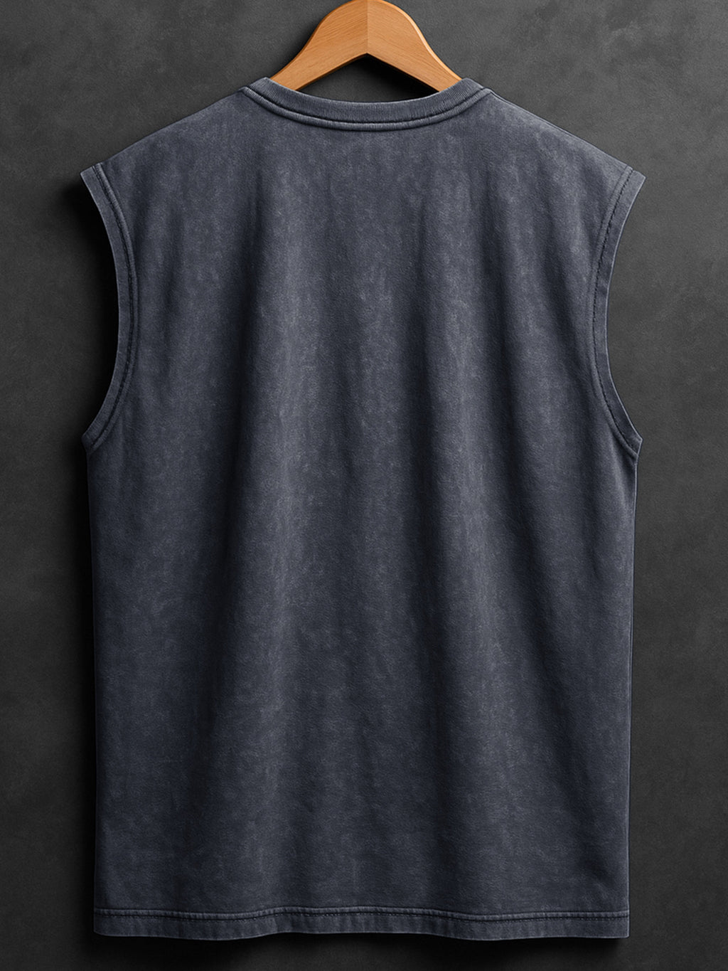 ACID WASH SLEEVELESS PRINTED VEST#5