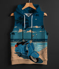 COAST * PRINTED HOODIE SANDO#24