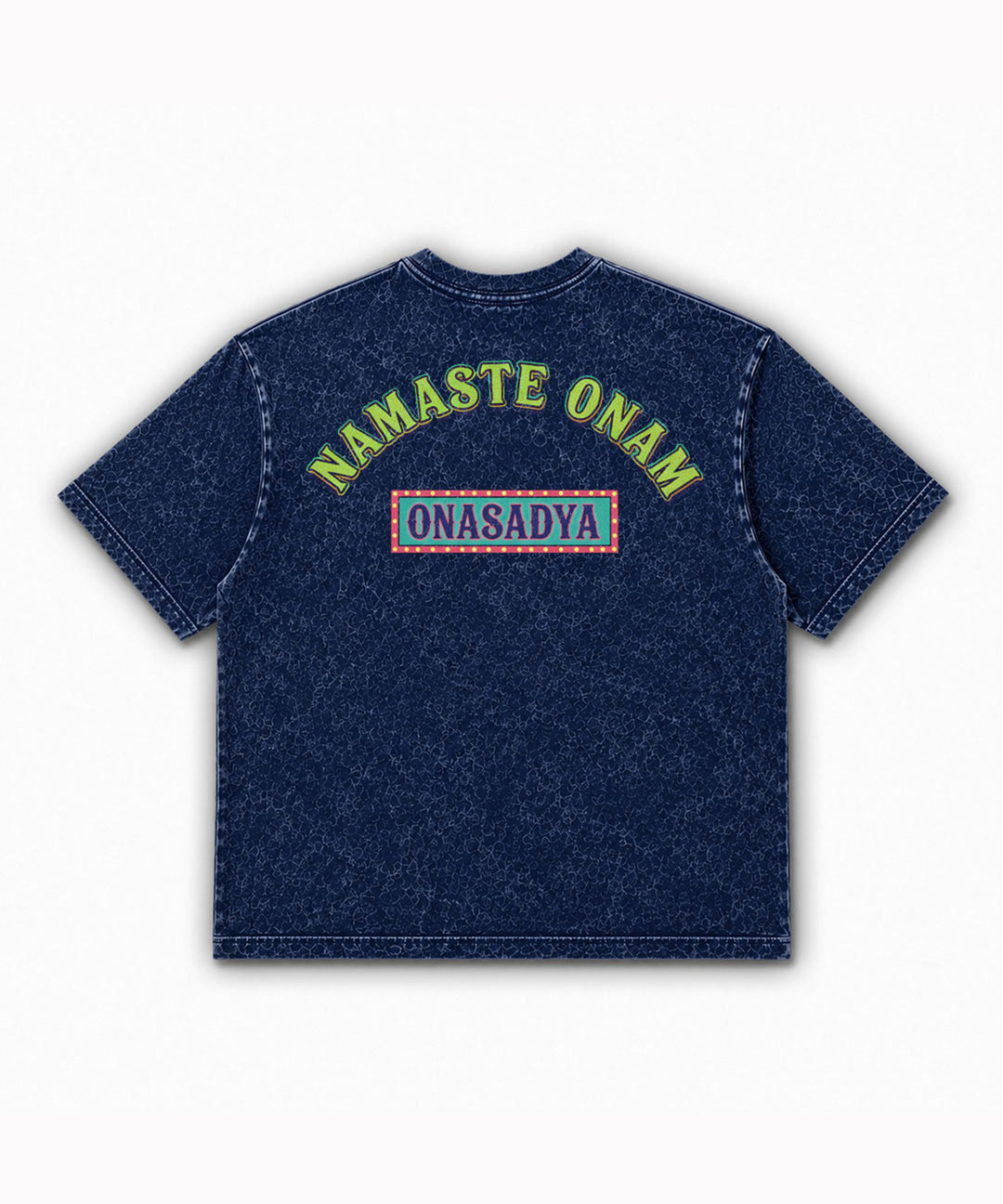 ACID WASH PRINTDE OVER SIZE TEE SHIRT #38