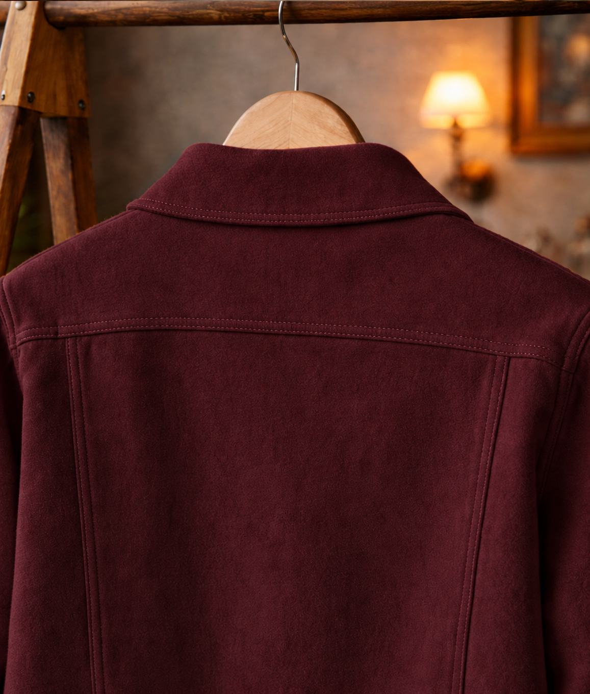 Oxblood Trucker Jacket #16