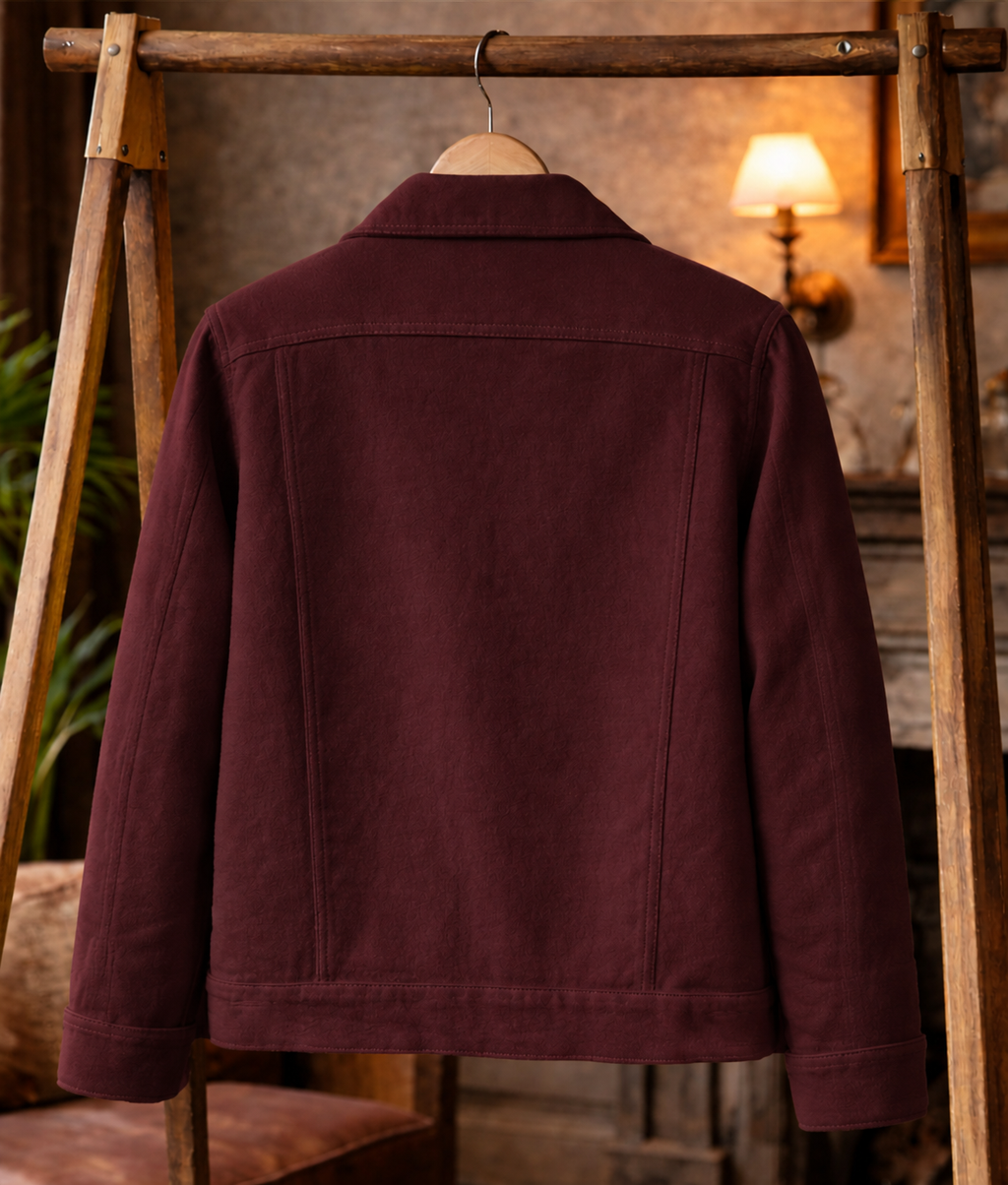 Oxblood Trucker Jacket #16