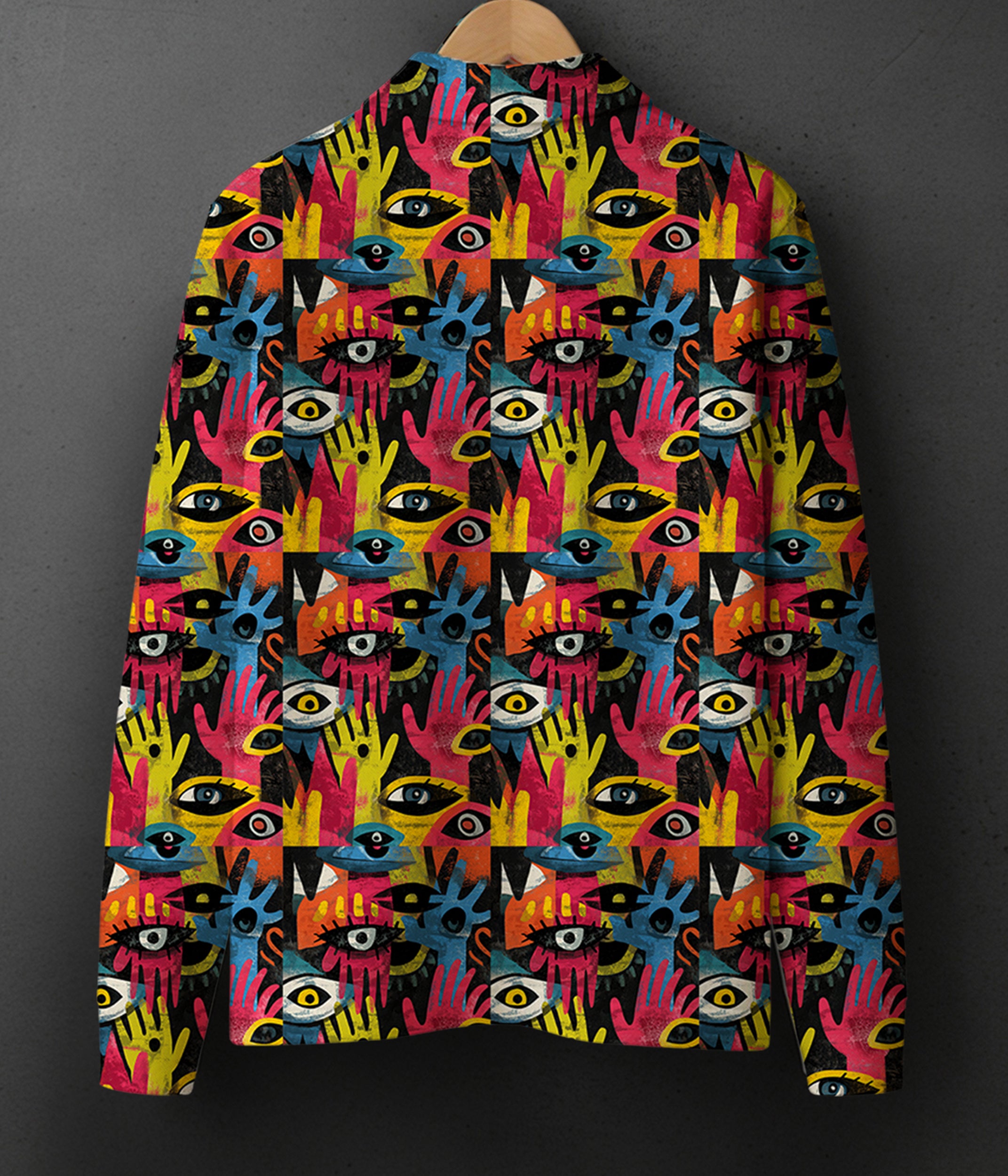 COTTON PRINTED Full Sleeve Polo Tee #23