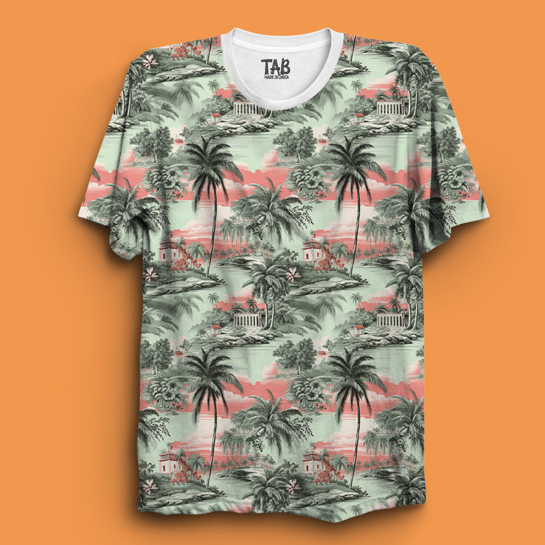 Palm spring- All Over Printed Tee#181