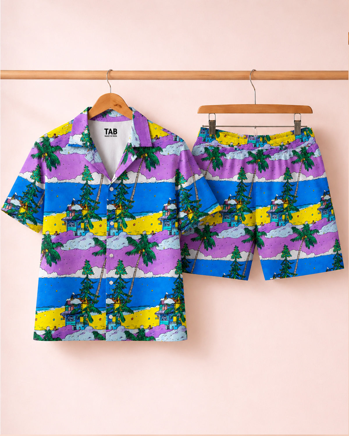 Neon Paradise * Shirt & Short Co-Ord Set#15