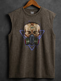 ACID WASH SLEEVELESS PRINTED VEST#4