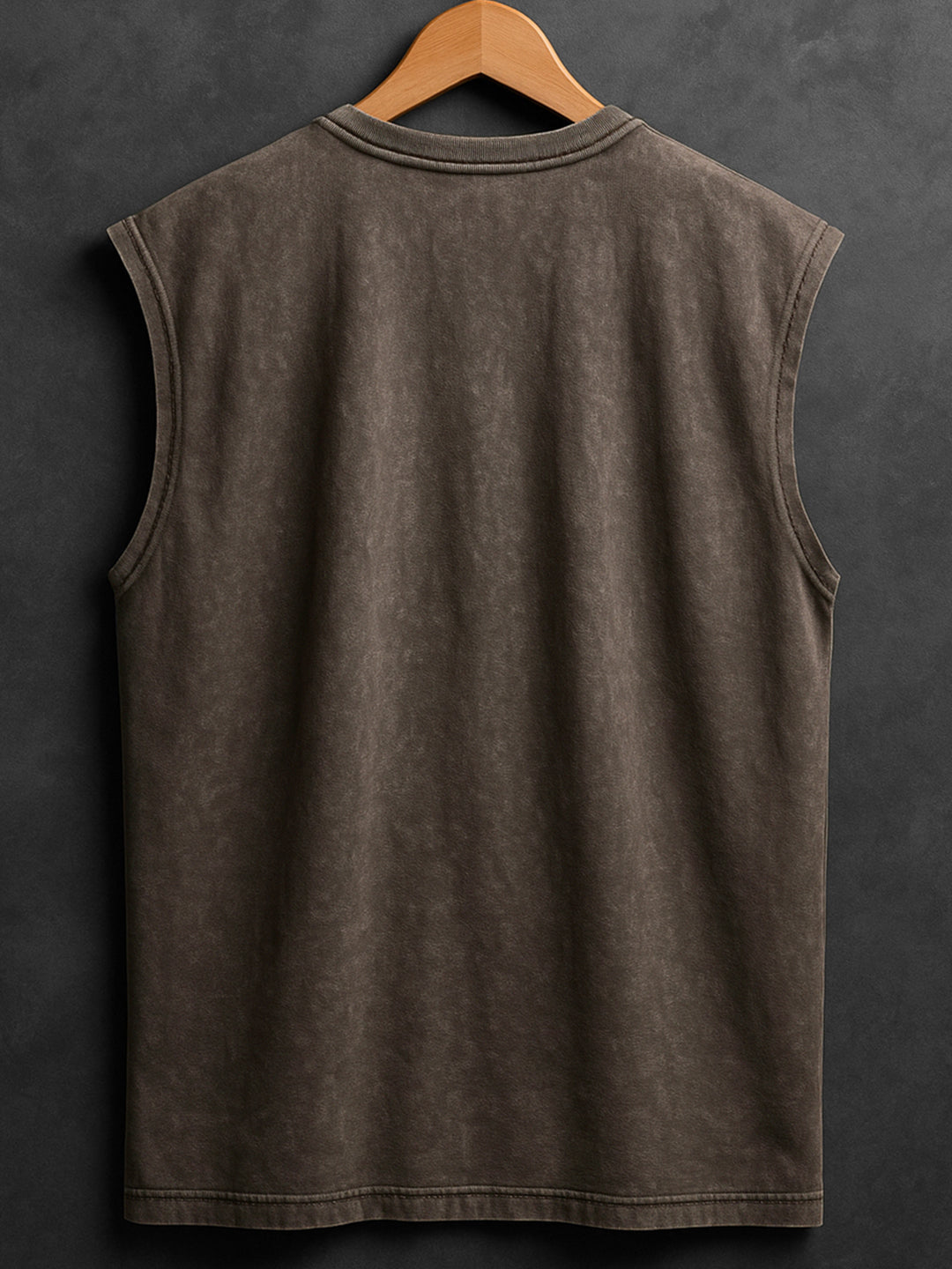 ACID WASH SLEEVELESS PRINTED VEST#4