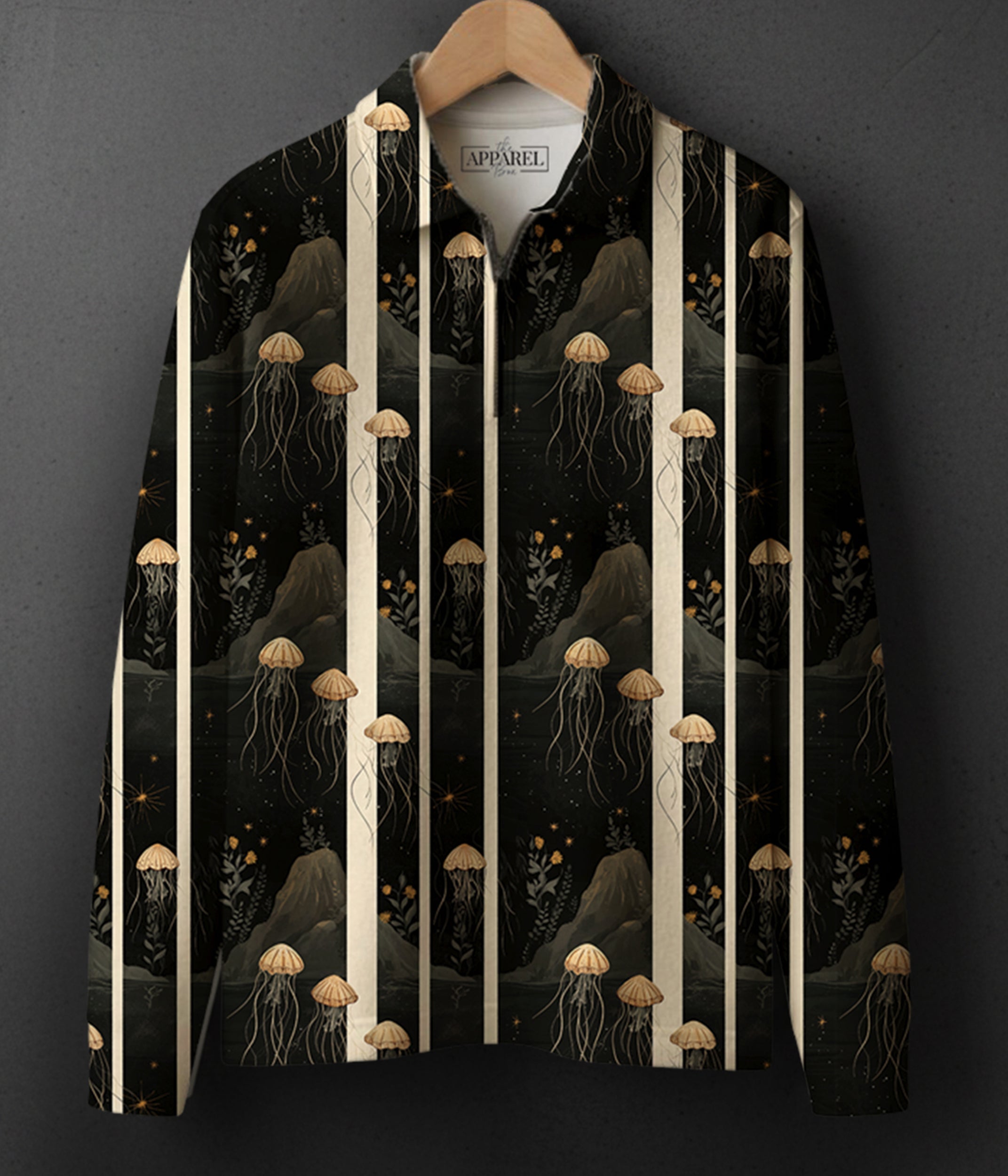COTTON PRINTED Full Sleeve Polo Tee #25