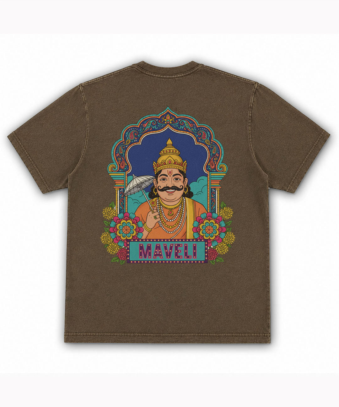 ACID WASH PRINTDE OVER SIZE TEE SHIRT #37