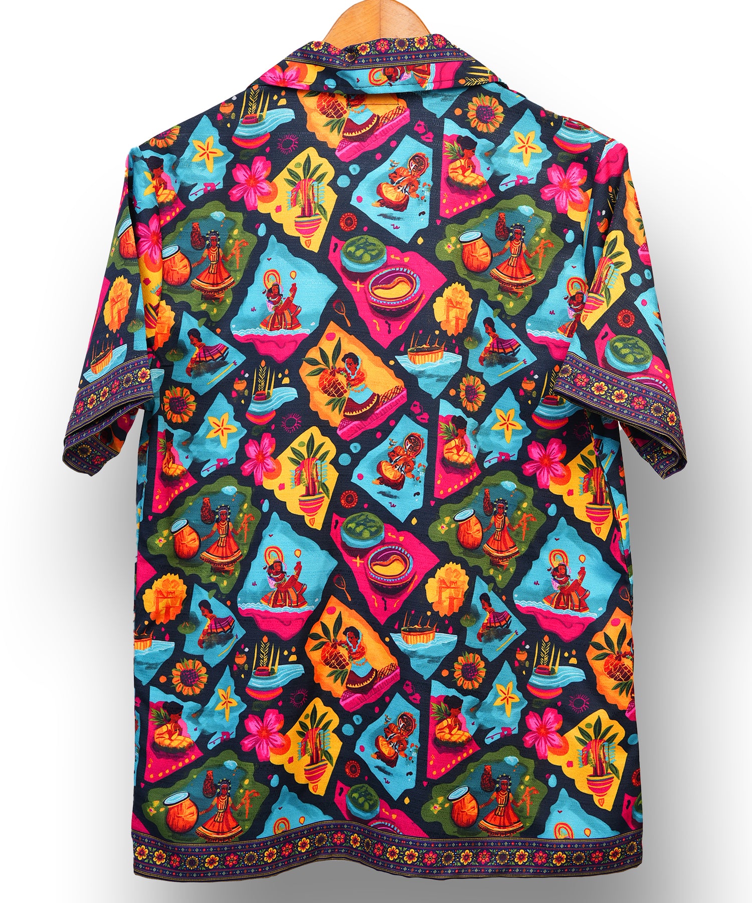 Ponnonam * Cuban Collar Shirt #305