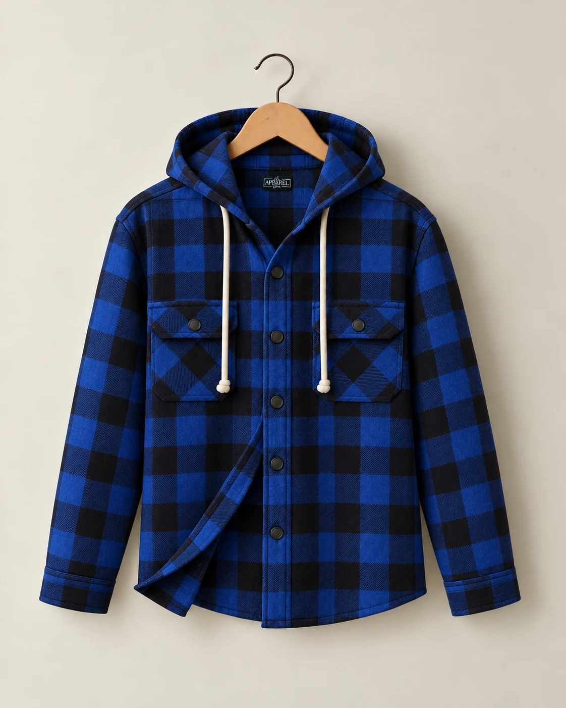 Bluepeak* Hooded Flannel shirt #8