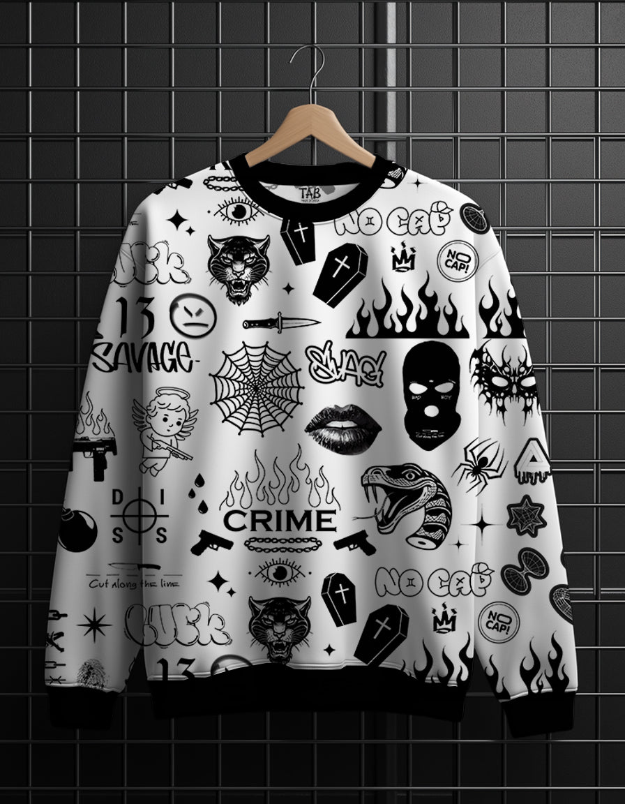 ALL OVER PRINTED * Sweatshirt #57