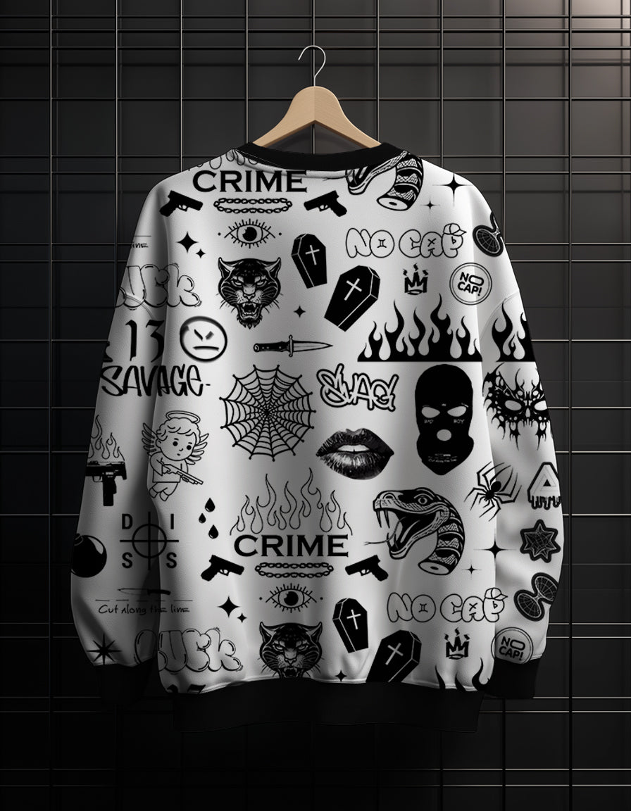 ALL OVER PRINTED * Sweatshirt #57
