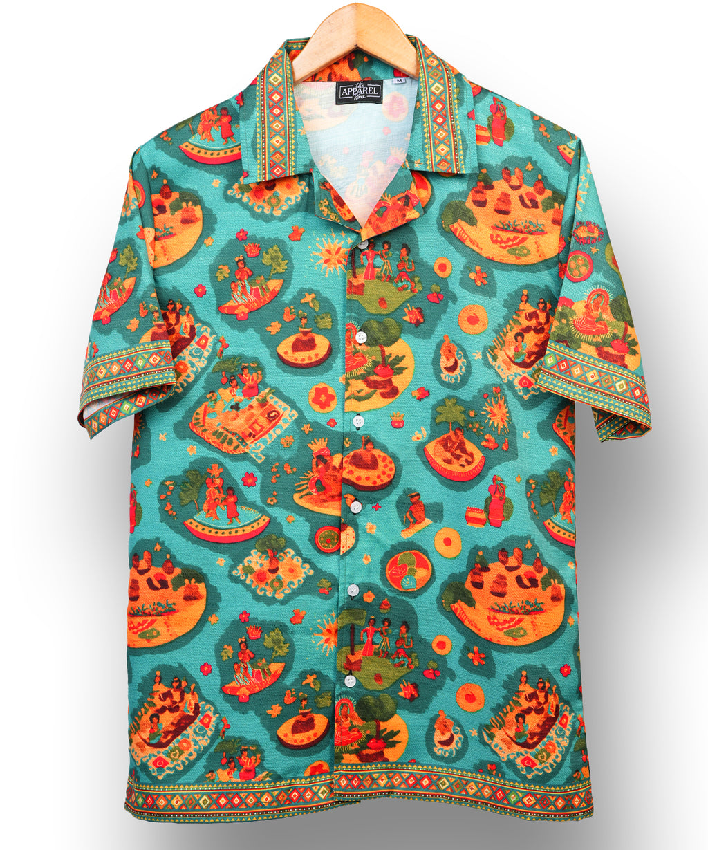 Aaghosham * Cuban Collar Shirt #306