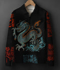COTTON PRINTED Full Sleeve Polo Tee #28