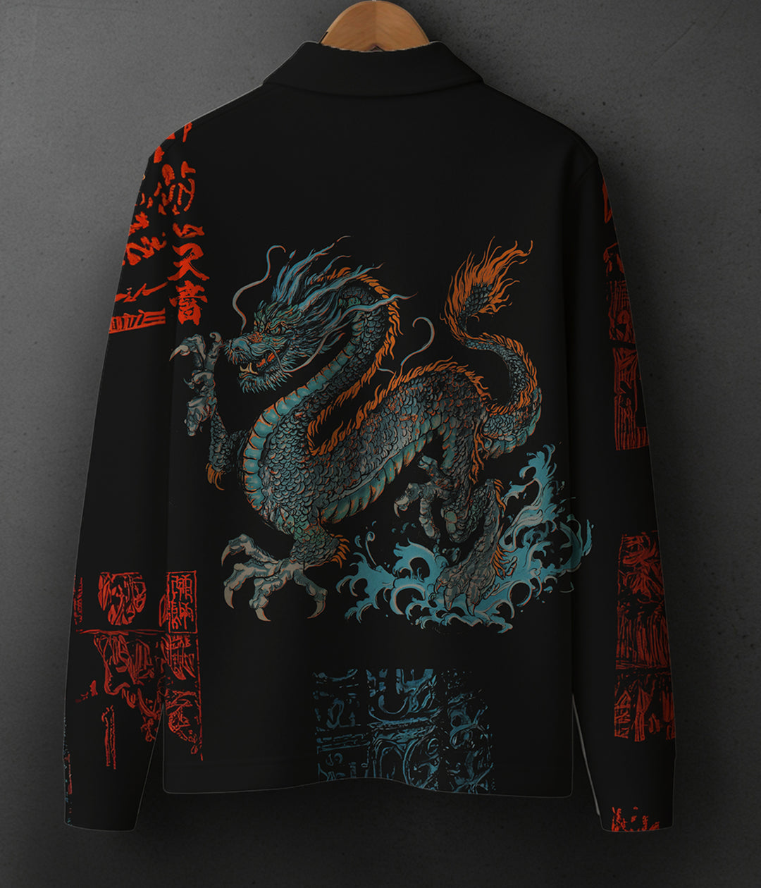 COTTON PRINTED Full Sleeve Polo Tee #28