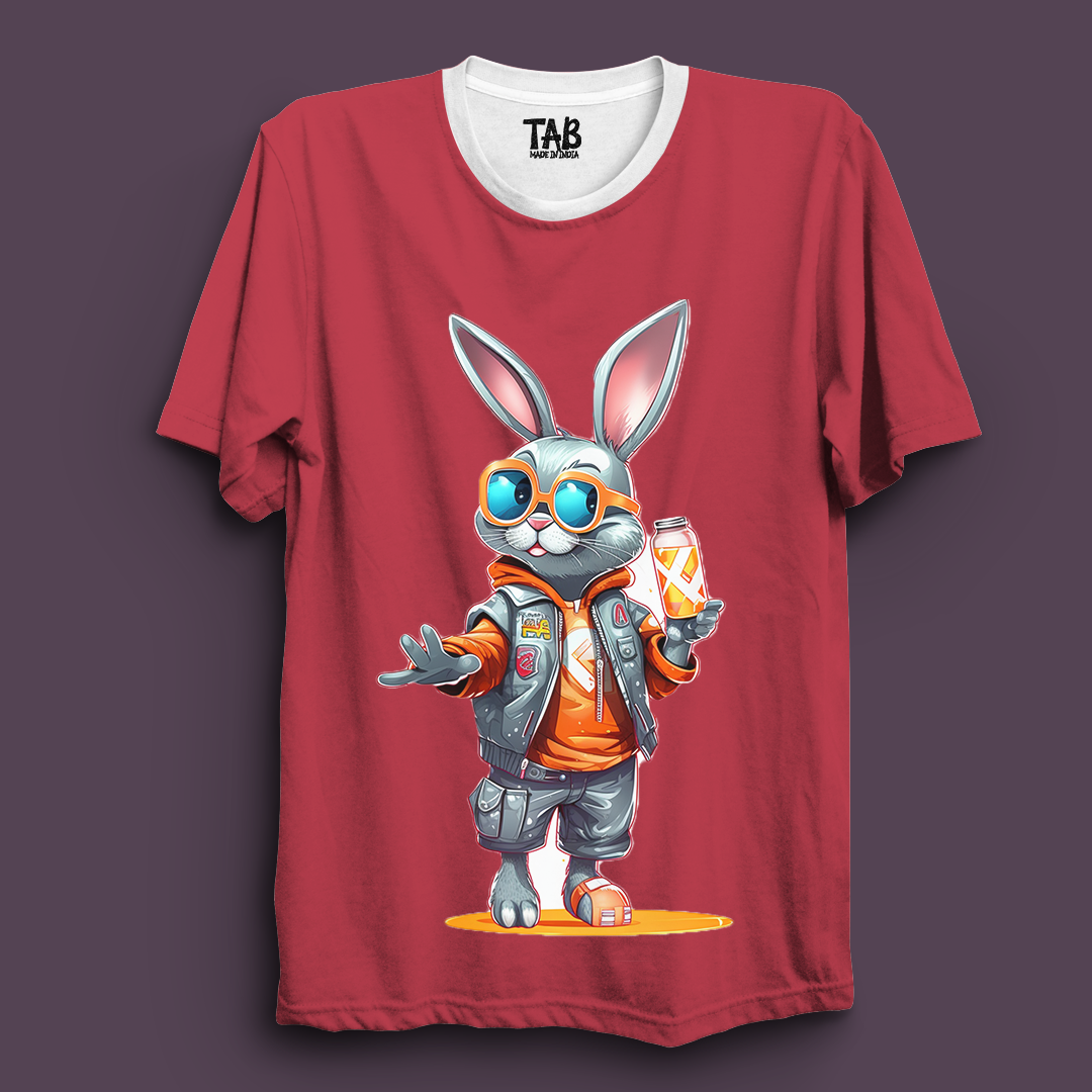 Rabbit Printed Tee#184