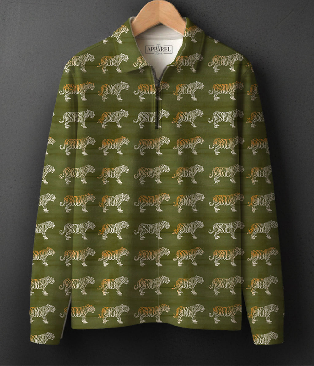 COTTON PRINTED Full Sleeve Polo Tee #24