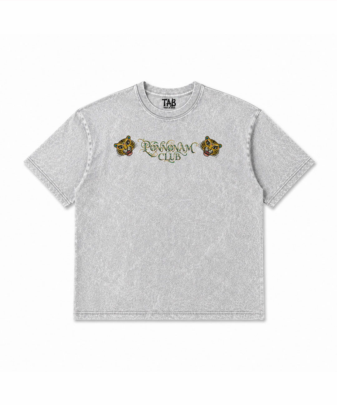 ACID WASH PRINTDE OVER SIZE TEE SHIRT #42