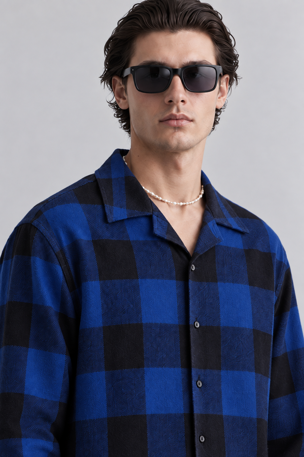 Essential Eyelet Cuban Shirt For Men #318