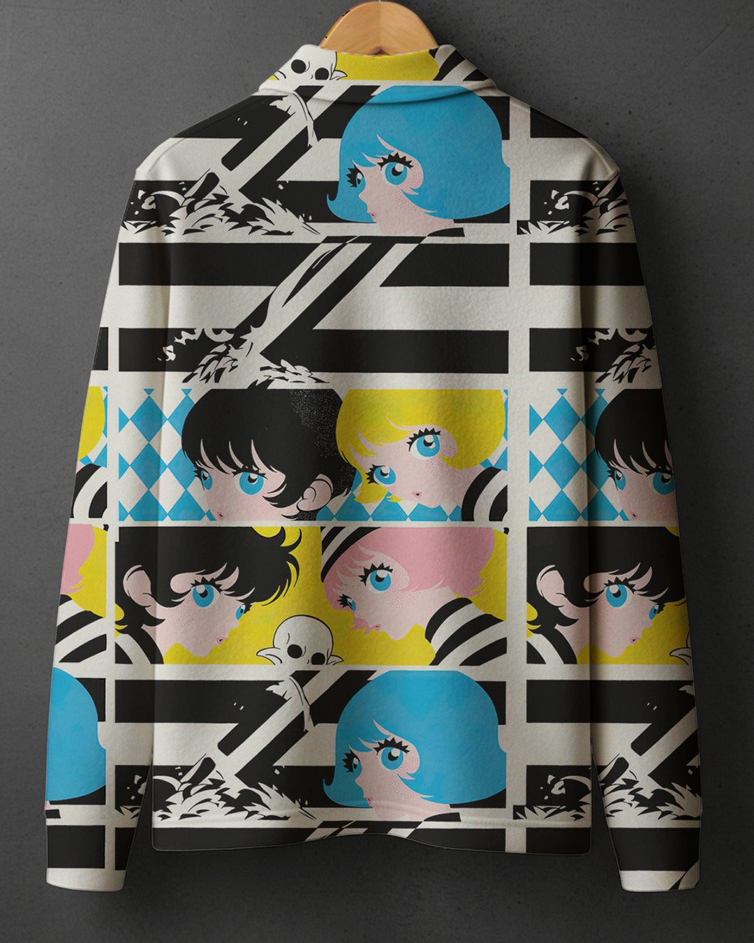 COTTON PRINTED Full Sleeve Polo Tee #31