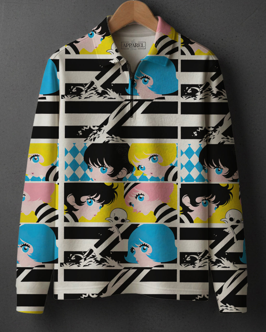 COTTON PRINTED Full Sleeve Polo Tee #31