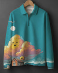 COTTON PRINTED Full Sleeve Polo Tee #30