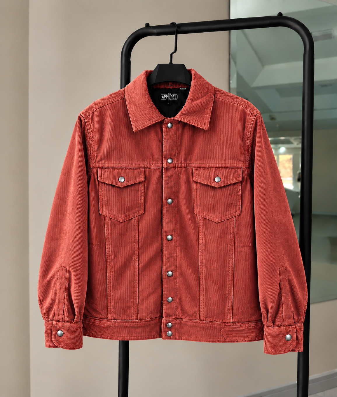 Terracotta* Corduroy Trucker Jacket #6