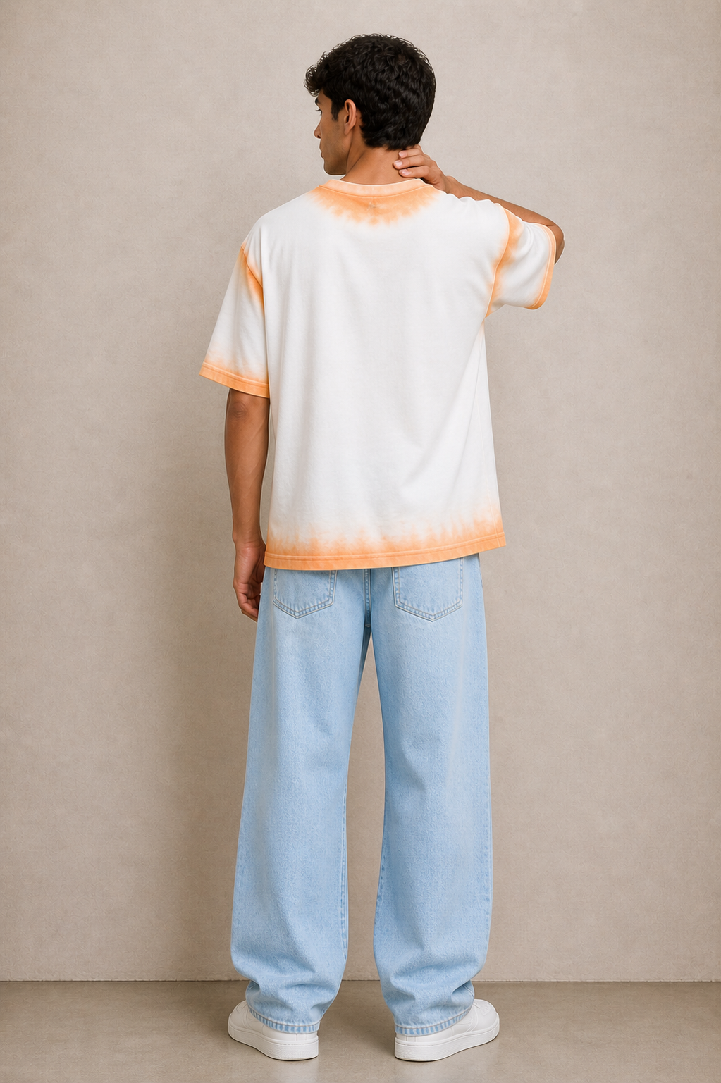 Burnout Sunset * SPRAY DYED OVER SIZE TEE  #3