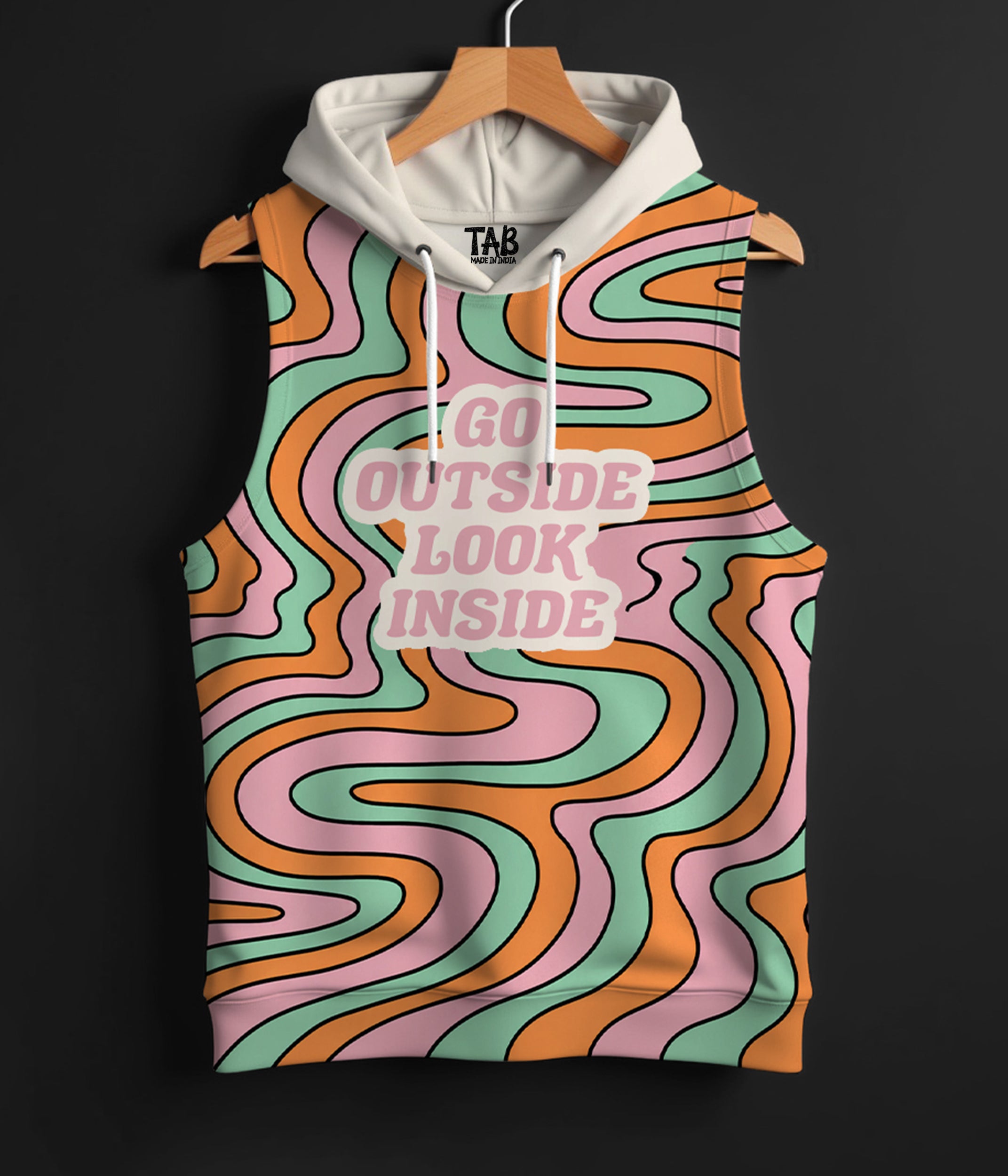 TRIPPY* PRINTED HOODIE SANDO#47