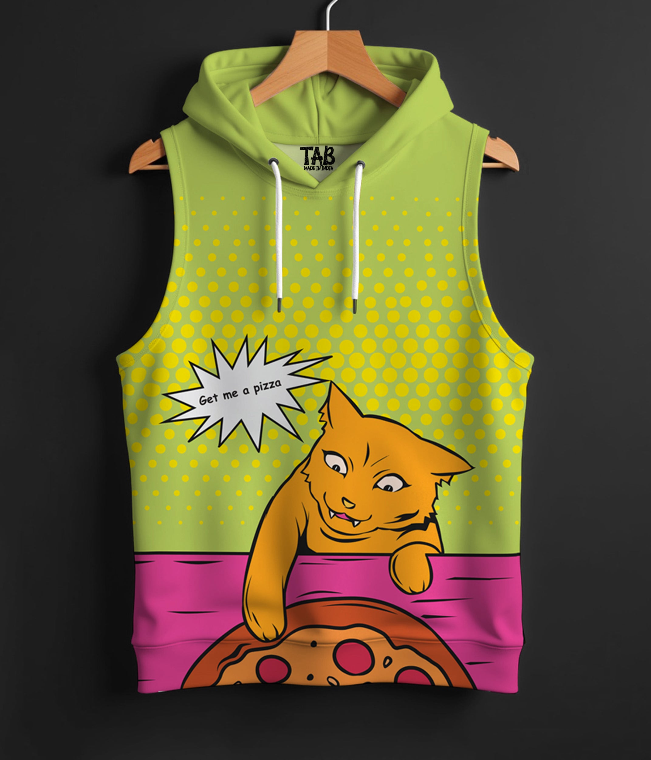 BRATTY* PRINTED HOODIE SANDO#48