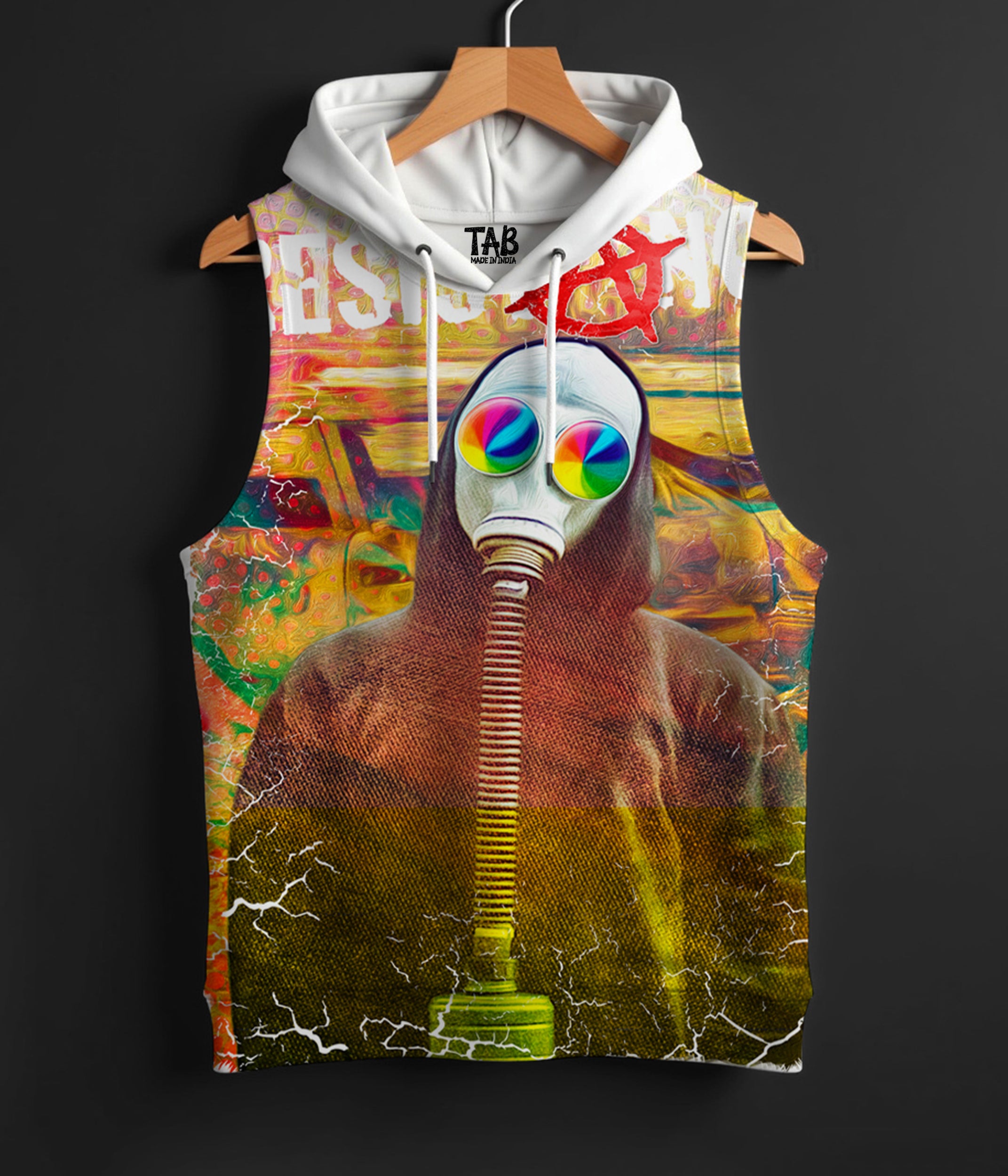 FALLOUT* PRINTED HOODIE SANDO#49