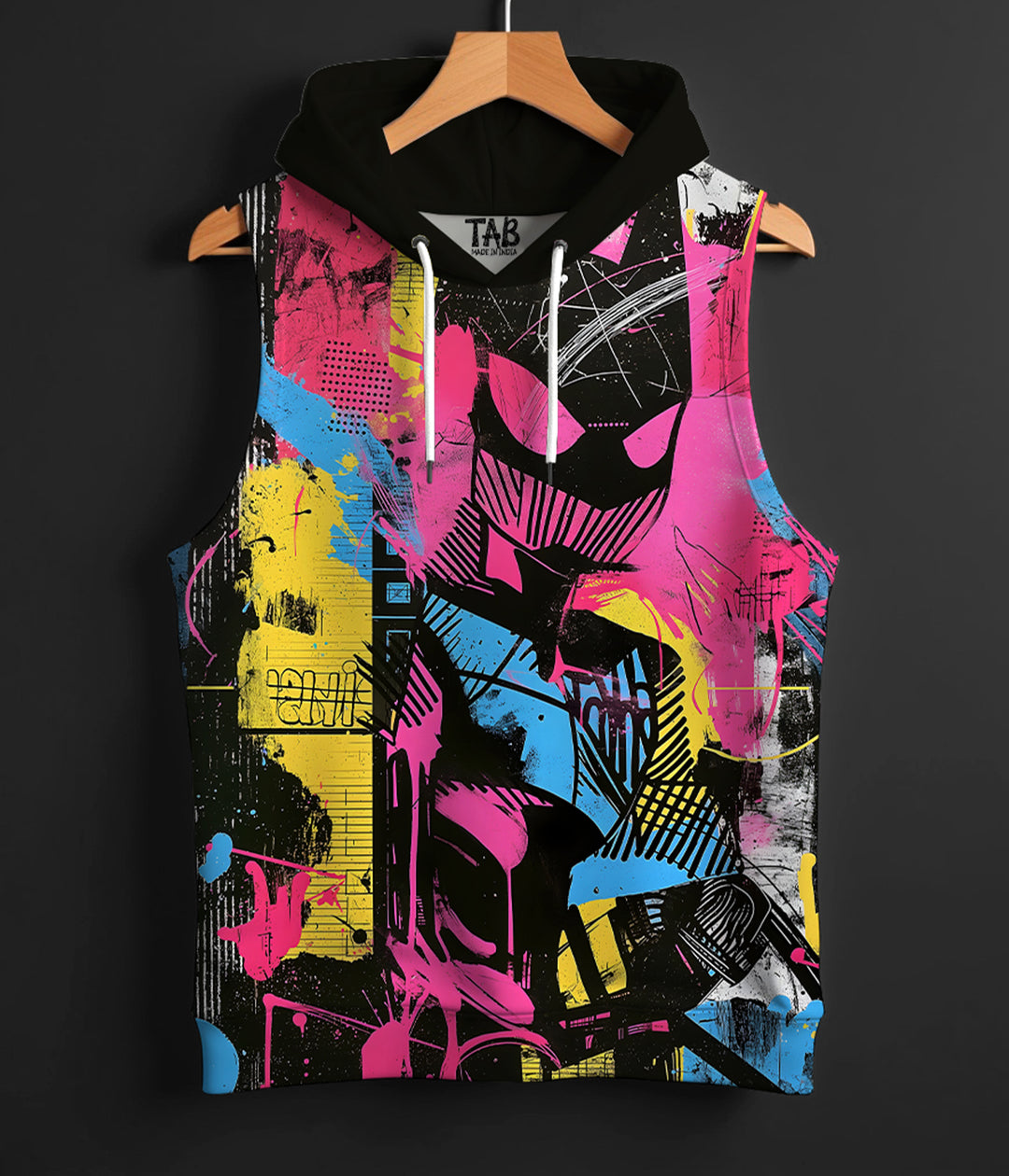 GLITCH * PRINTED HOODIE SANDO#34