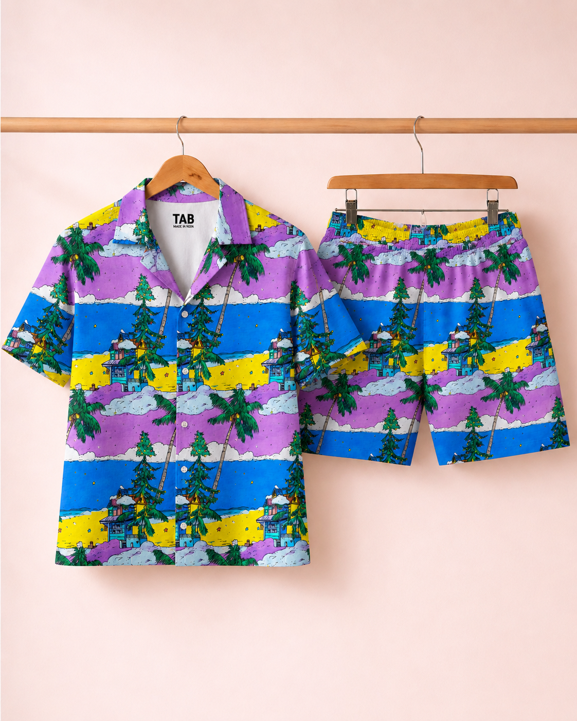 Neon Paradise * Shirt & Short Co-Ord Set#15