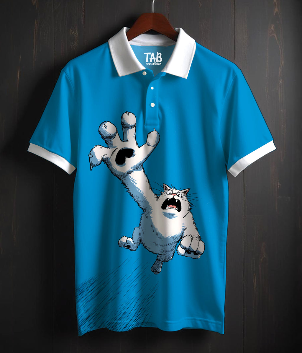 CAT RAGE * Polo Tee #46